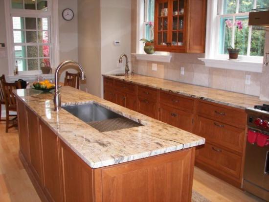 Marble as one of the kitchen counter-tops