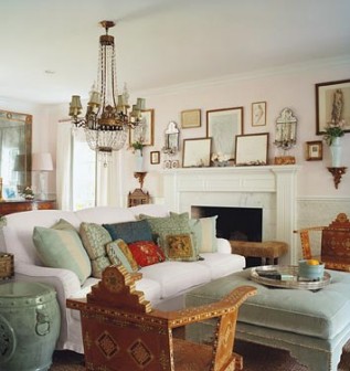 vintage inspired living room